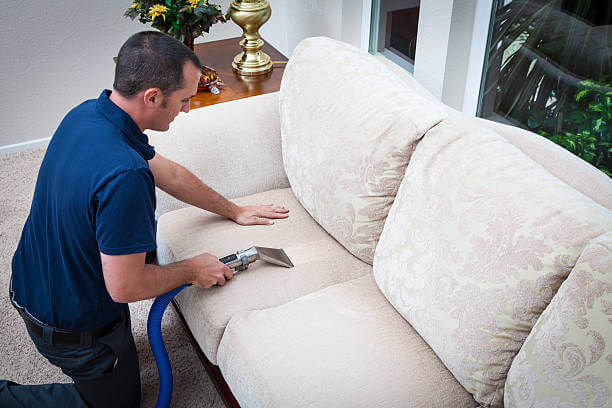 Eliminate Hidden Germs from Your Couch | Sofa Cleaning Sharjah Service Man Cleaning Sofa in Sharjah